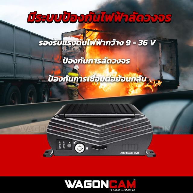 MDVRHD กล่อง MDVR 4 กล้อง (ใส่ฮาร์ดดิสก์) บันทึก 30+ วัน รูปที่ 5