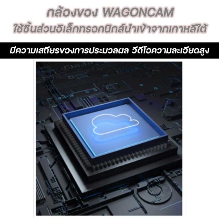 ชิปประมวลผลของกล้อง WAGONCAM ใช้ชิ้นส่วนอิเล็กทรอนิกส์นำเข้าจากเกาหลีใต้
